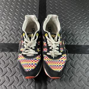 Asics Gel Saga Shoes Mens Size 8 Black Multicolor Checkerboard Balloon 1191A136